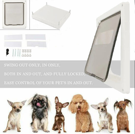 2-Way Locking Pet Door – Safe Cat Flap & Small Dog Tunnel