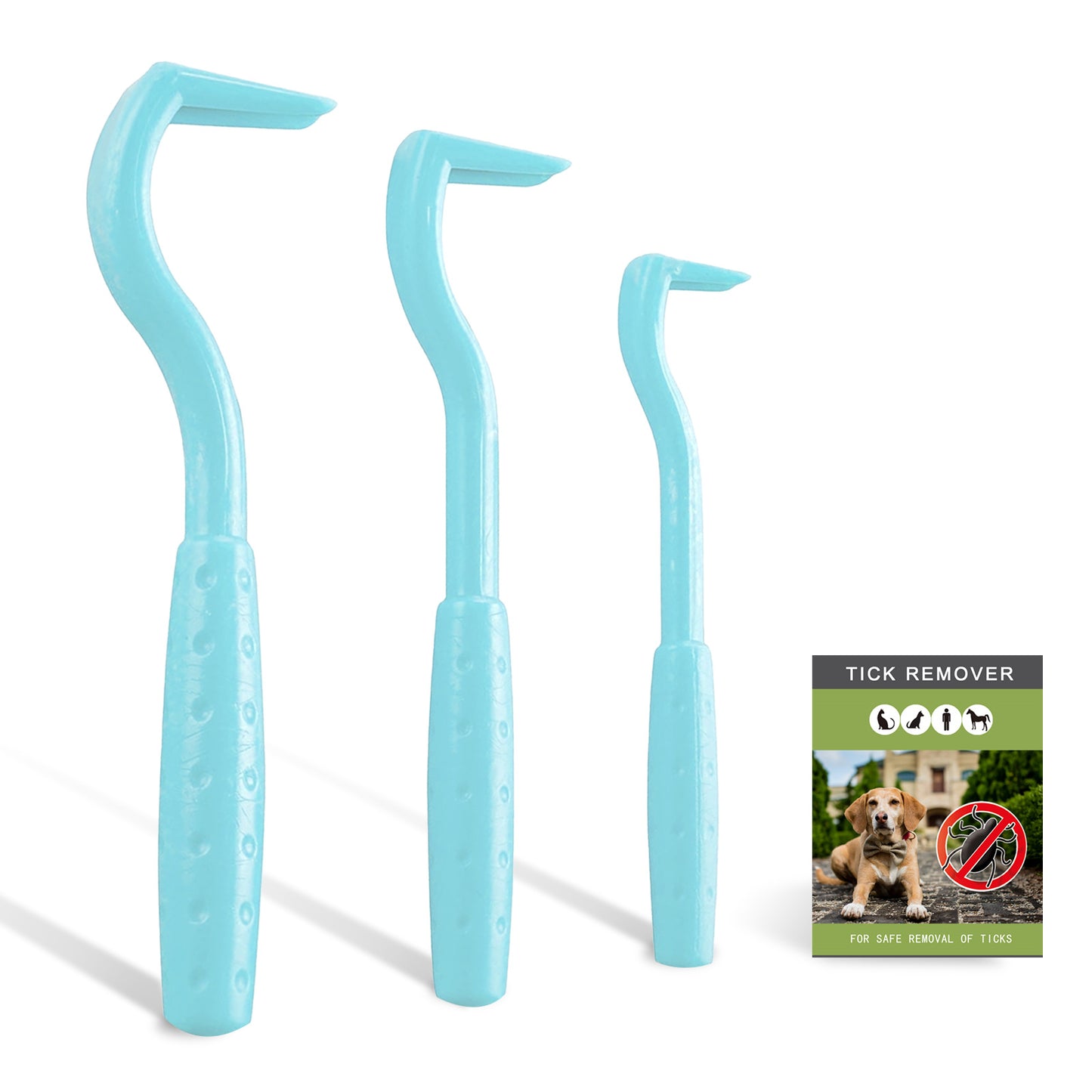 3-Piece Tick Remover Tool Set – Safe & Painless for Dogs, Cats & Humans