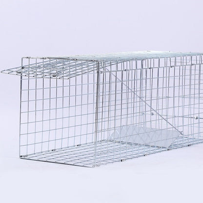 Heavy-Duty Folding Animal Trap – Humane Catch & Release for Cats, Raccoons & Pests