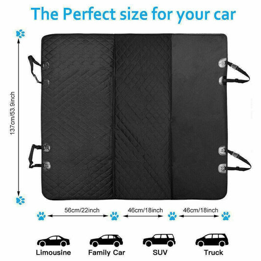 Dog Car Seat Cover – Waterproof Hammock Style Back Seat Protector