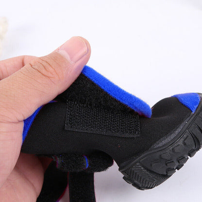 4-Pack Waterproof Dog Boots – Anti-Slip Protective Shoes for Pets