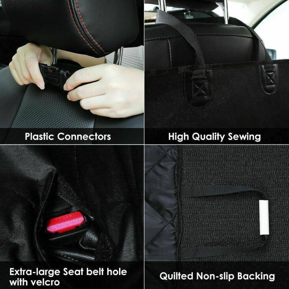 Dog Car Seat Cover – Waterproof Hammock Style Back Seat Protector