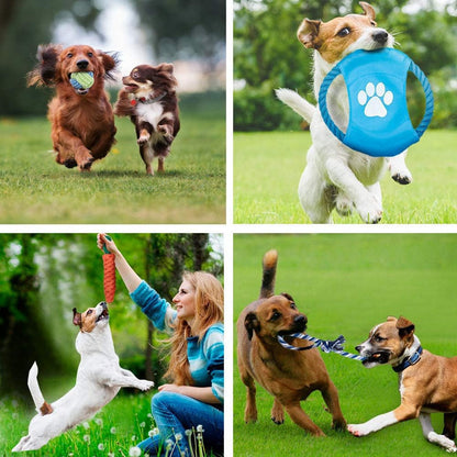 15-Pack Tough Dog Toys – Chew Ropes, Balls & Squeakers for Puppies