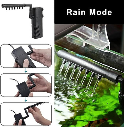 Aquarium 3-in-1 Filter – Purifies Water & Adds Oxygen
