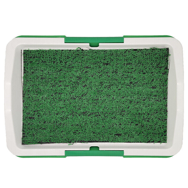 Indoor Dog Toilet Mat – Large Puppy Training Grass Potty Pad & Tray