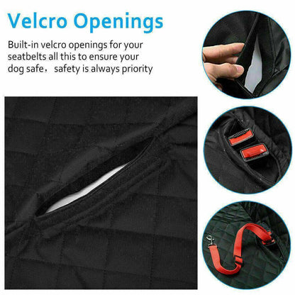 Dog Car Seat Cover – Waterproof Hammock Style Back Seat Protector