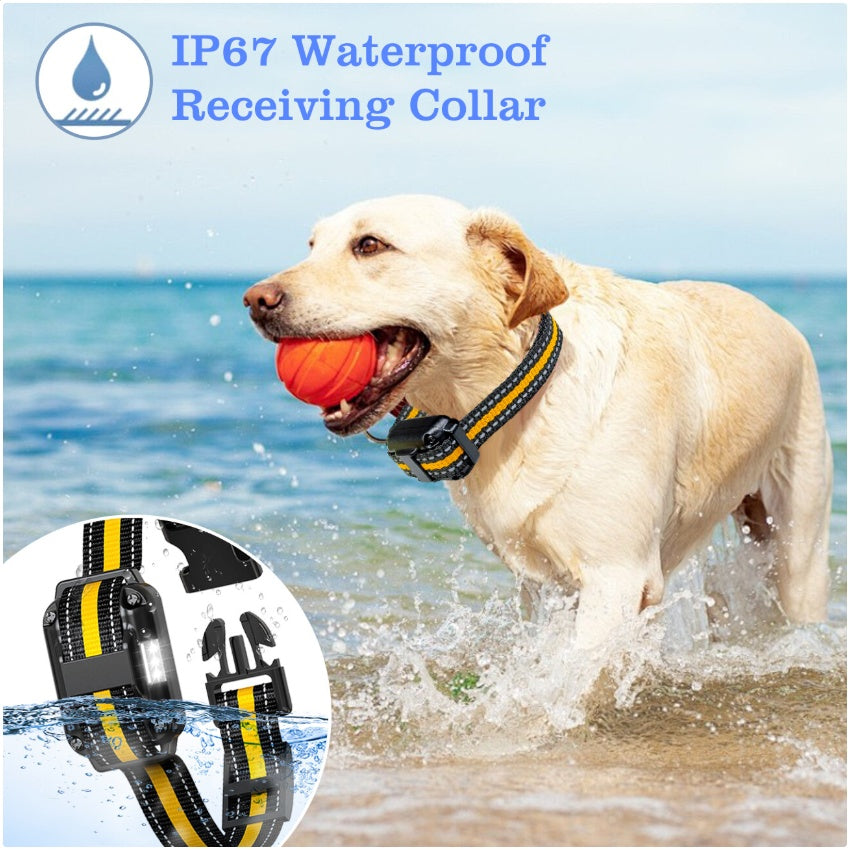 Rechargeable Dog Training Collar – Waterproof with Shock, Vibration & Sound (800m Range)