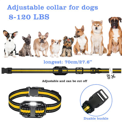 Rechargeable Dog Training Collar – Waterproof with Shock, Vibration & Sound (800m Range)