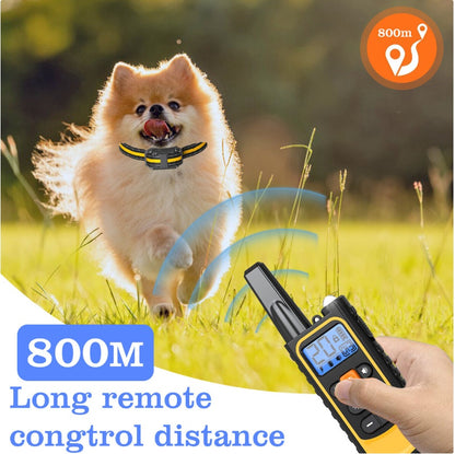 Rechargeable Dog Training Collar – Waterproof with Shock, Vibration & Sound (800m Range)