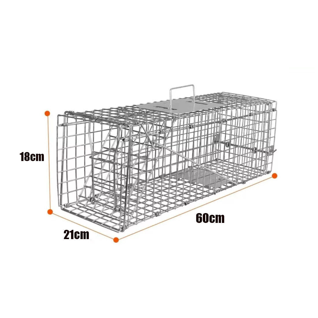 Heavy-Duty Folding Animal Trap – Humane Catch & Release for Cats, Raccoons & Pests