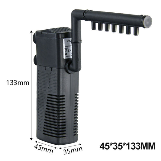 Aquarium 3-in-1 Filter – Purifies Water & Adds Oxygen
