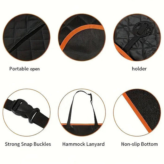 Waterproof Pet Car Seat Cover – Hammock Style Protector for Front & Back Seats