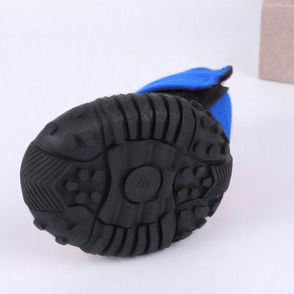 4-Pack Waterproof Dog Boots – Anti-Slip Protective Shoes for Pets