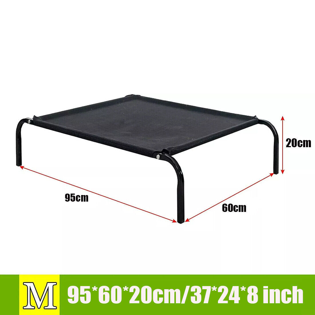 Elevated Pet Bed – Breathable Mesh Cot for Dogs & Cats, Indoor/Outdoor