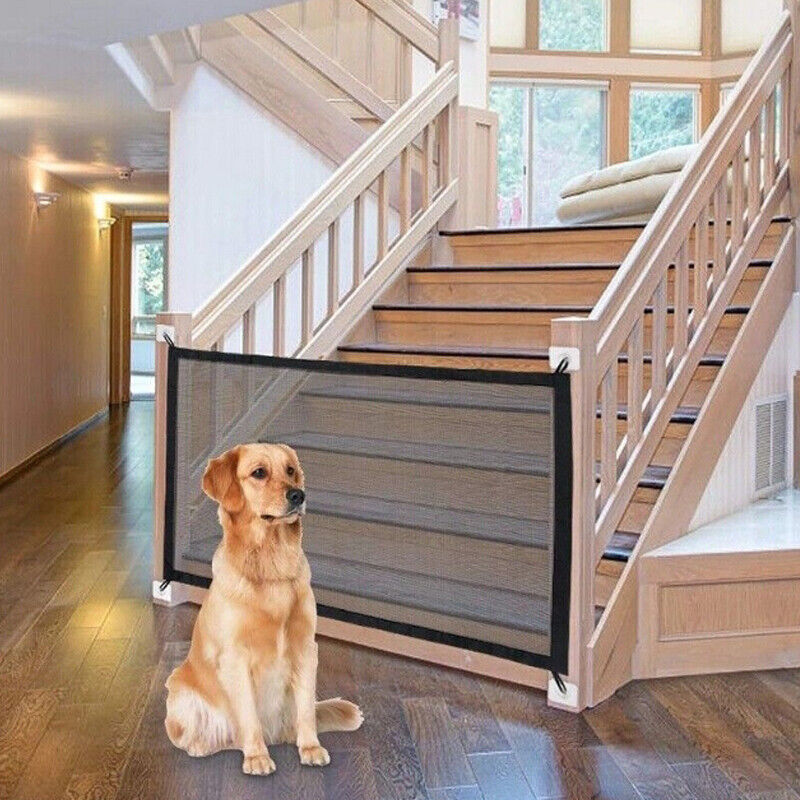 Portable Pet Safety Gate – No-Drill Mesh Fence for Dogs & Cats