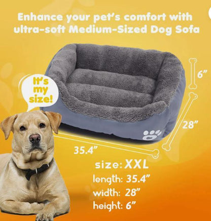 Luxury Pet Bed – Soft, Washable Cushion for Dogs & Cats (90×70cm)