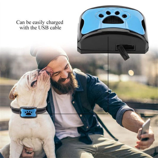 No-Bark Dog Collar – Adjustable, Rechargeable with Sound & Vibration