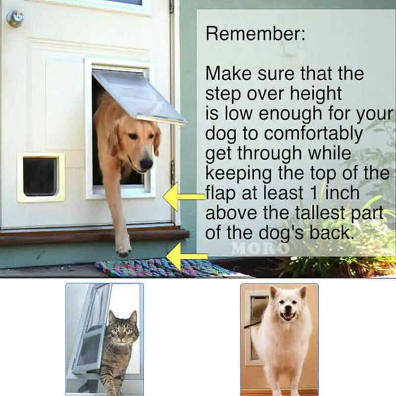 2-Way Locking Pet Door – Safe Cat Flap & Small Dog Tunnel