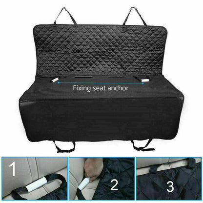 Dog Car Seat Cover – Waterproof Hammock Style Back Seat Protector